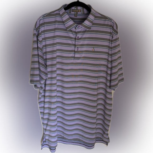 Peter Millar Other - Peter Millar Lavender and Navy Striped Shirt
